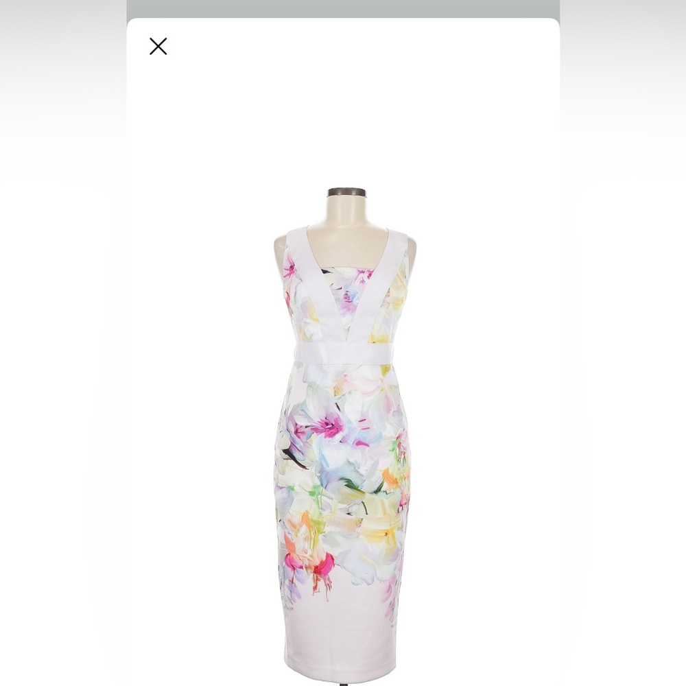 Ted Baker London Multicolor Floral Midi Dress